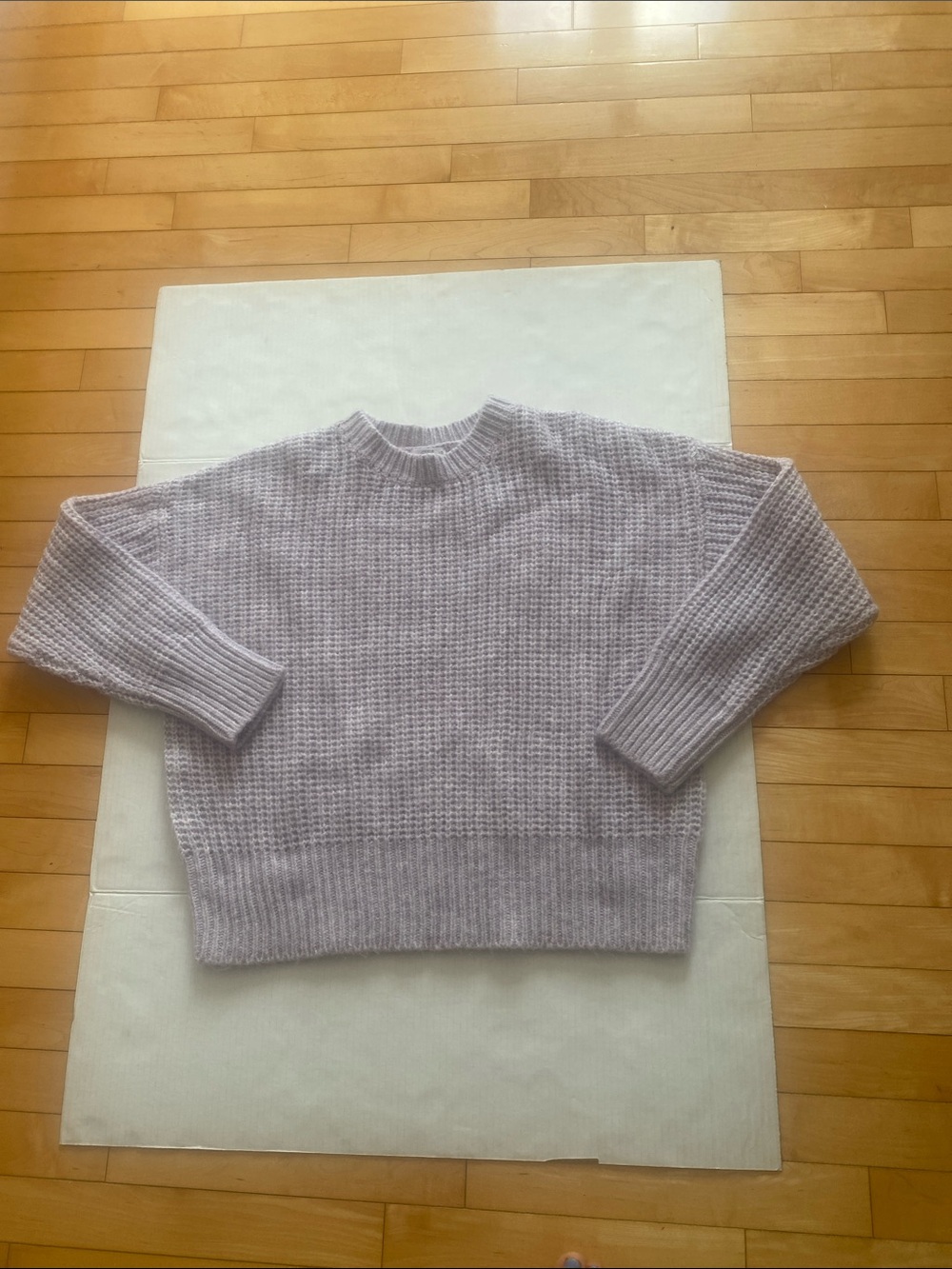 ARDENE Knit Lilac Grandma long sleeved crew neck Sweater Size Large-X-Large